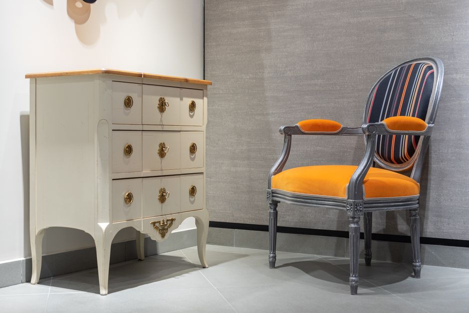 Kastjes bekleed met gerecyclede stoffen. Kastjes bekleed met gerecyclede stoffen.